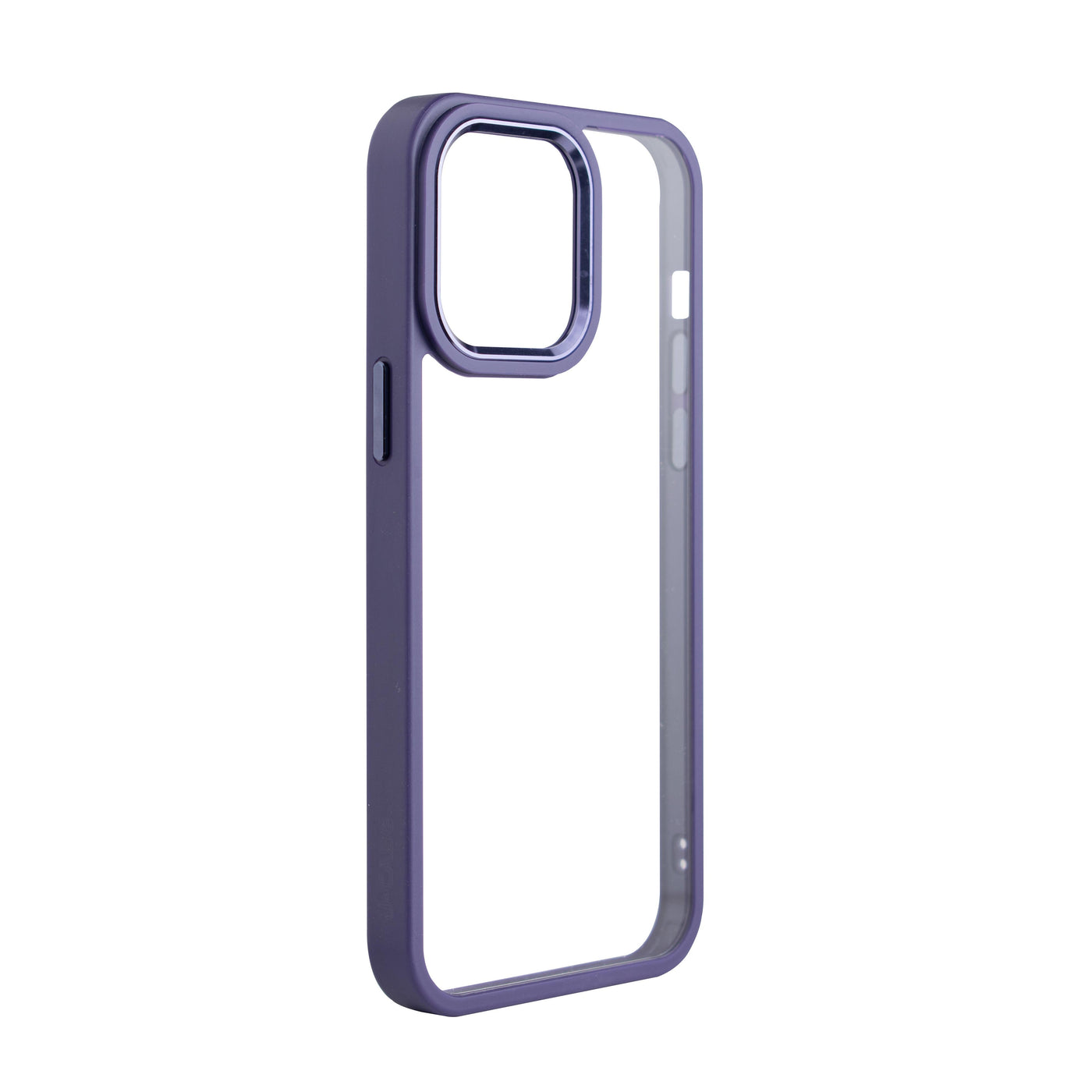 J-Case Deep Purple Transparent Back Case with Borders