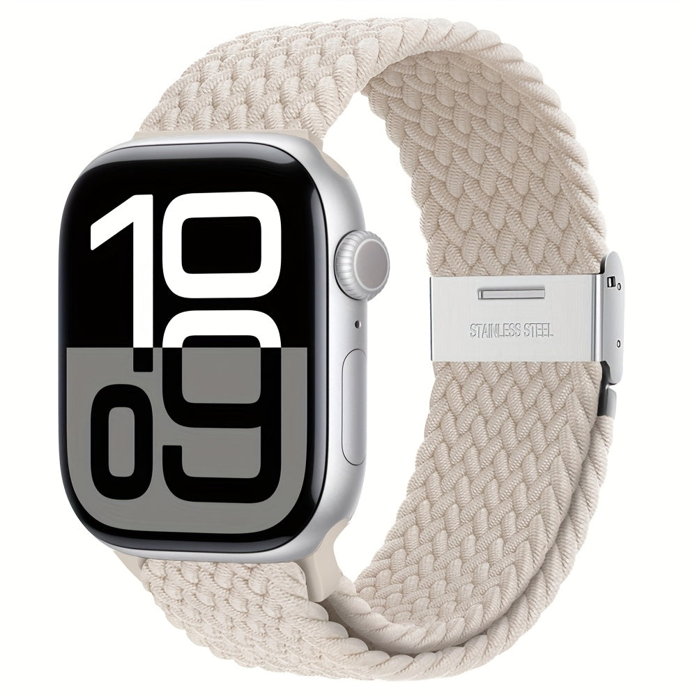 Adjustable Nylon Braided Solo Loop Strap for Apple Watch