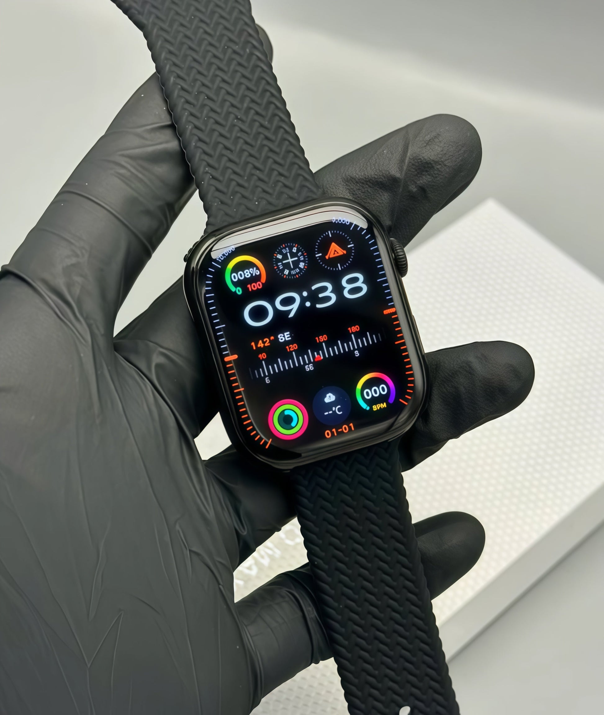 HK10 Pro Max Smart Watch Stainless Titanium (3 Straps Free)
