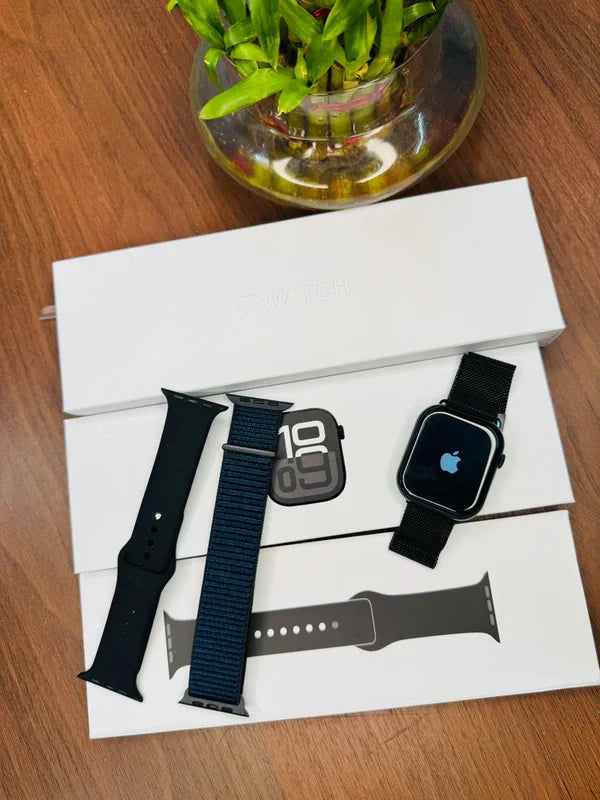   Apple Logo Watch Series 10  (With Free Nylon Straps)