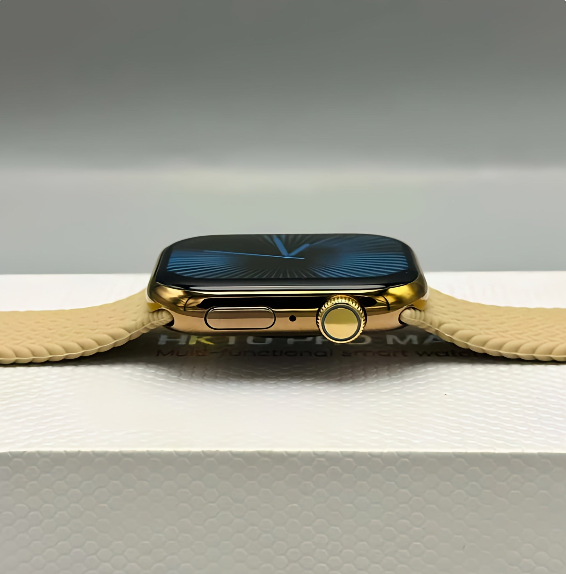 HK10 Pro Max Smart Watch Stainless Titanium (3 Straps Free)